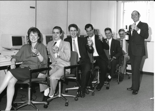 Simon Hutchinson starting his first job with IBM midrange, 1988