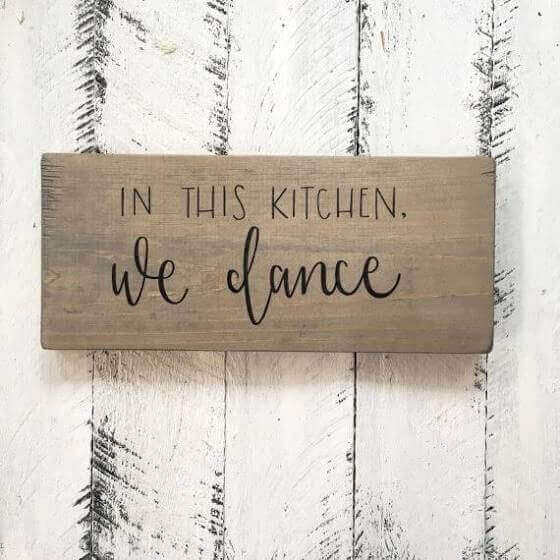 our kitchen is for dancing