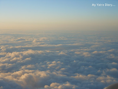 Beautiful cloud shots from aeroplane