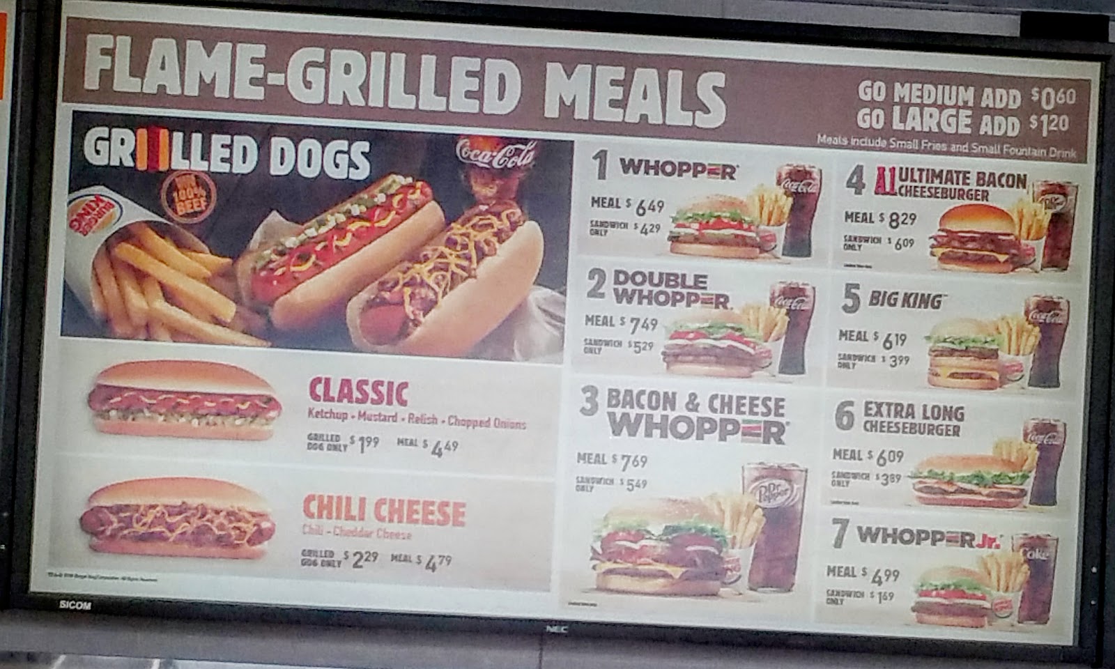 History and Culture by Bicycle Corner Bar Approved? Burger King