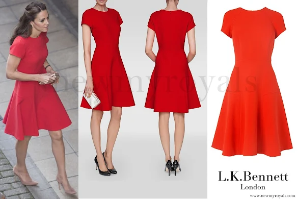 Kate Middleton wore L.K.Bennett Eugenia Skirted Dress