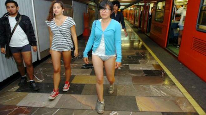 Viaja en Metro sin pantalones este domingo en DF, precaución