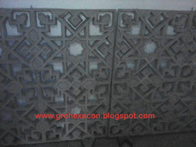 krawangan GRC motif geometris islami