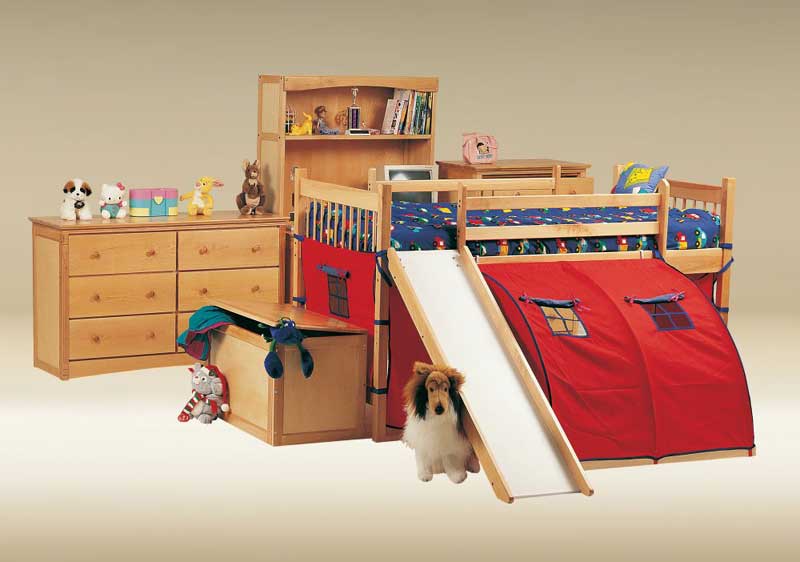 Çocuk odası modelleri Kaydıraklı yatak modelleri.