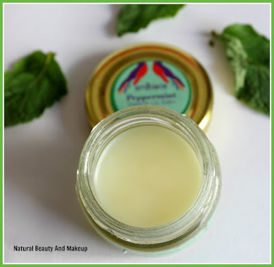 Ardhana Peppermint Organic Lip balm Review on Natural Beauty And Makeup blog