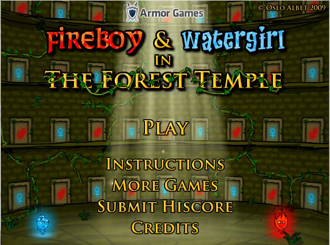 FIREBOY AND WATERGIRL 3: FOREST TEMPLE