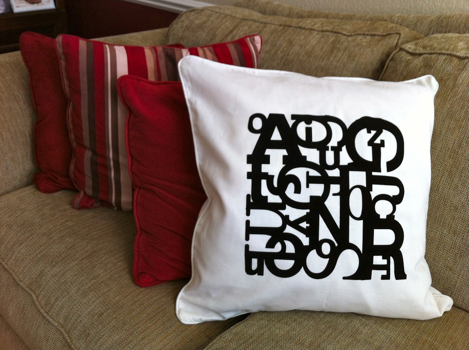 Obsessed with Scrapbooking Jumbled Letter Pillow with Cricut Art Philosophy