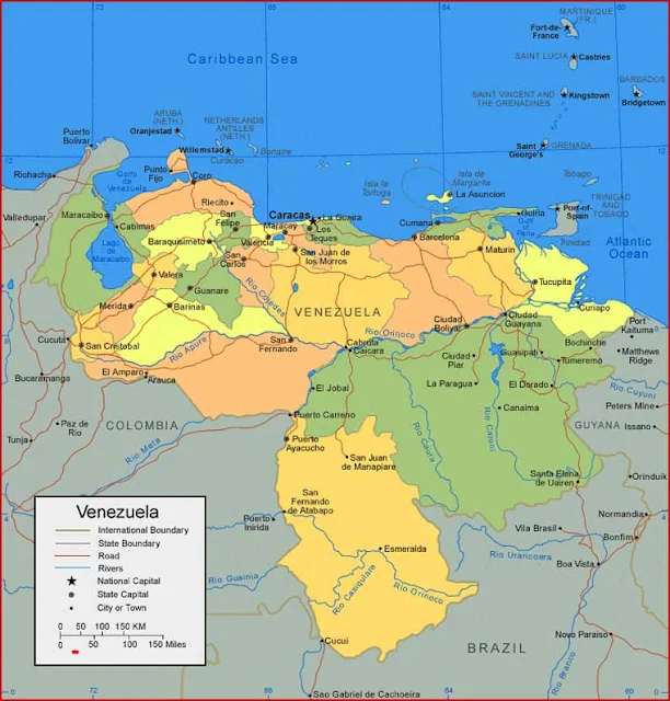 image: Map of Venezuela HD