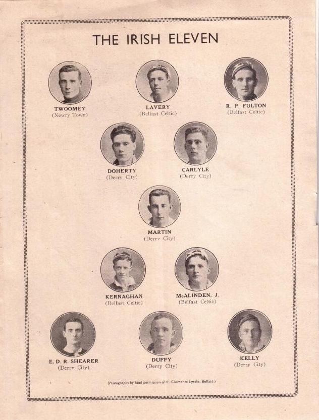 Irish League Footballing Greats Irish League Representative Match