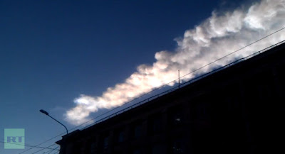 Meteor robbant fel Cseljabinszk felett (2013.febr.15.) /Oroszország/