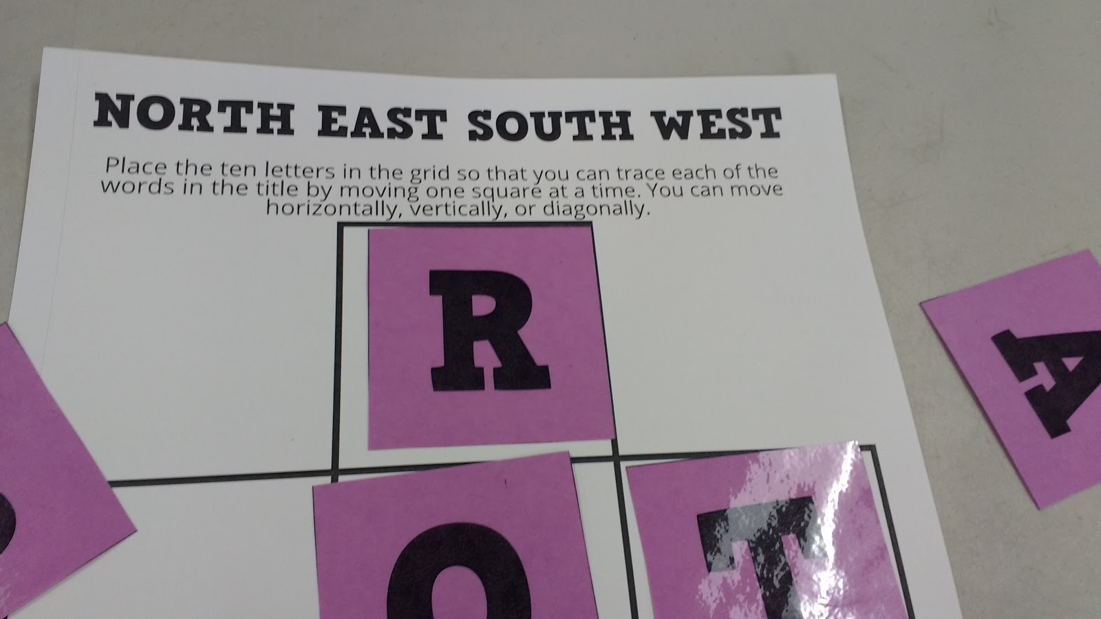 Math = Love North East South West Puzzle from Puzzle Box, Volume 1