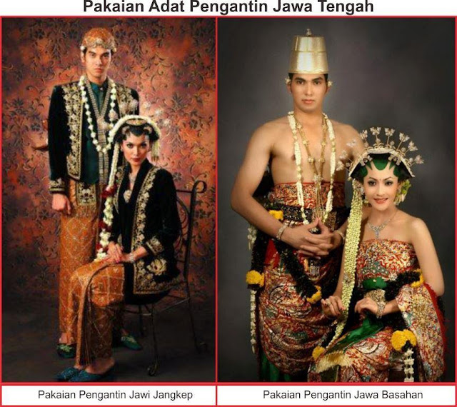 Pakaian Adat Jawa Tengah Lengkap, Gambar dan Penjelasannya