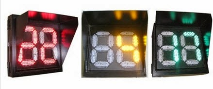 Hình ảnh đèn tín hiệu giao thông đếm ngược 3 màu xanh đỏ vàng 300