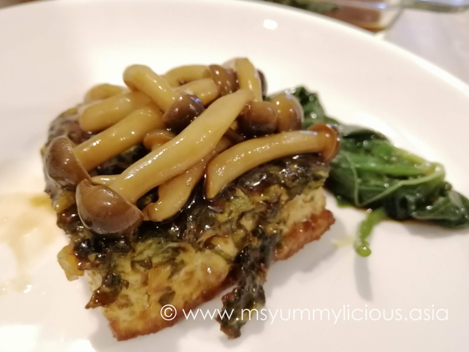 Spinach Tofu with Shimeji Mushroom Yummylicious + Babylicious