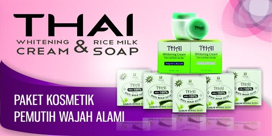 THAI Whitening Series - Paket Krim Wajah Herbal Aman Bagi Kulit