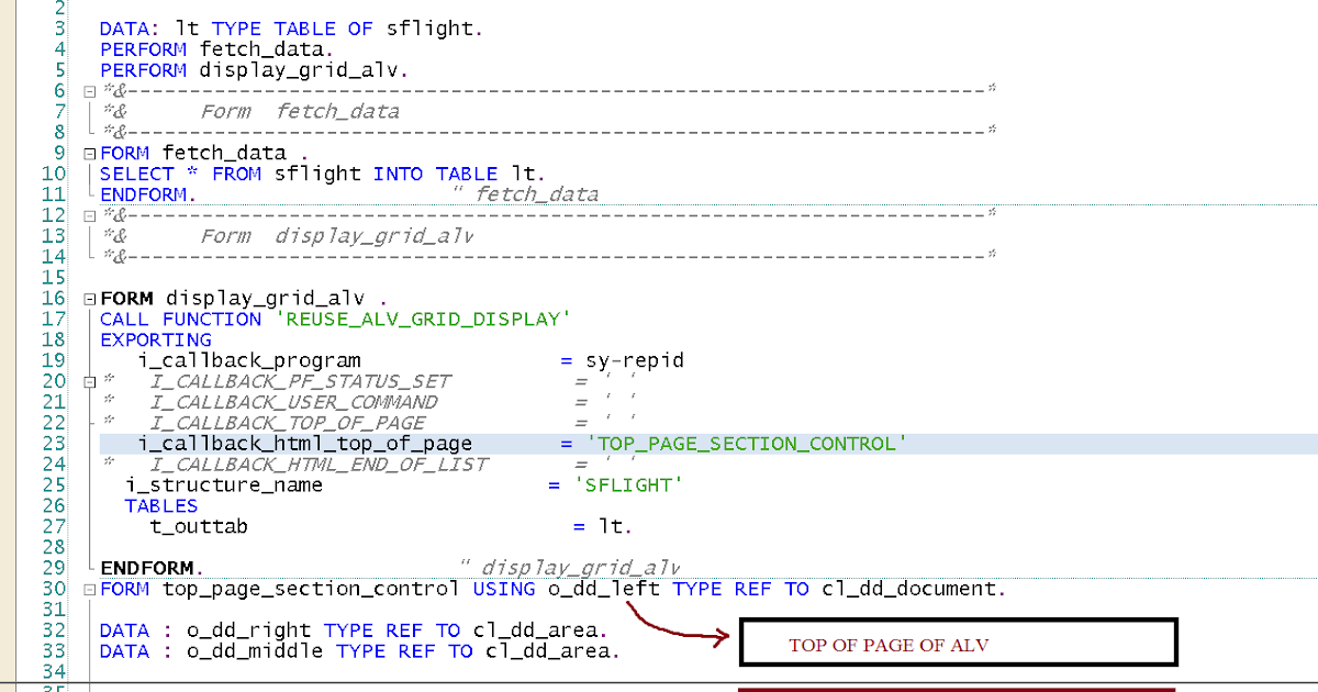 TECHSAP : Need Different section in ALV TOP OF PAGE? LEFT/MIDDLE/RIGHT ...