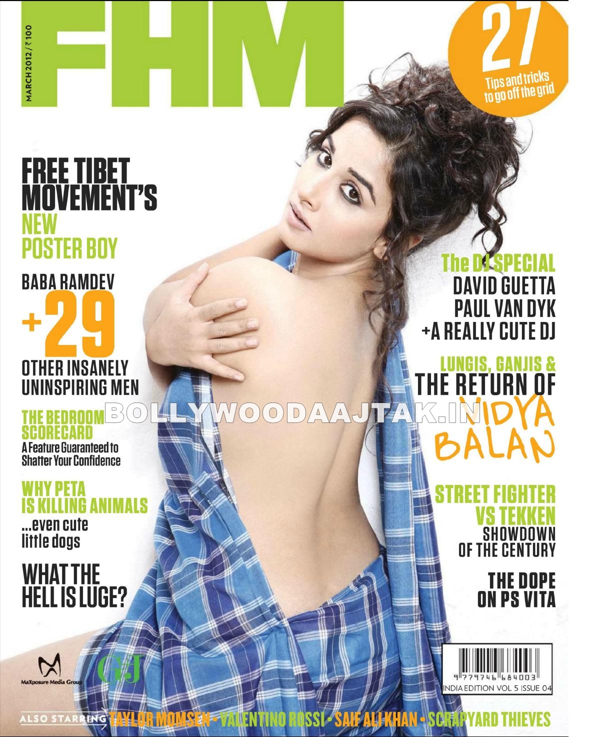 Vidya Balan fhm magazine scan - Vidya Balan FHM Magazine March 2012 HQ Images