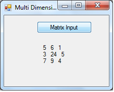 MICROSOFT VISUAL BASIC .NET : Multi-Dimensional Array
