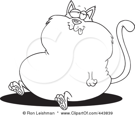 Fat Cat Clipart 62