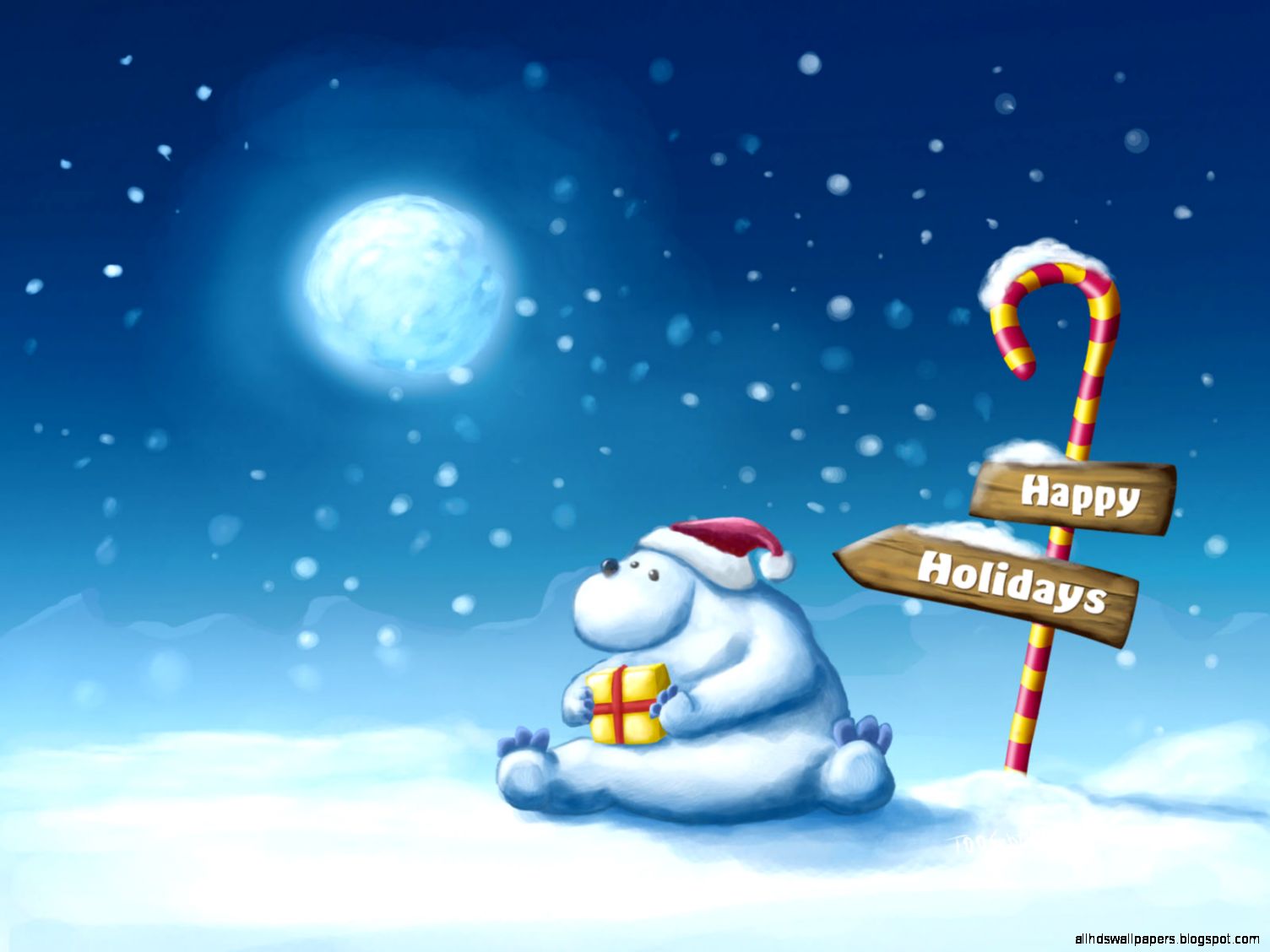 Christmas Happy Holidays Cartoon