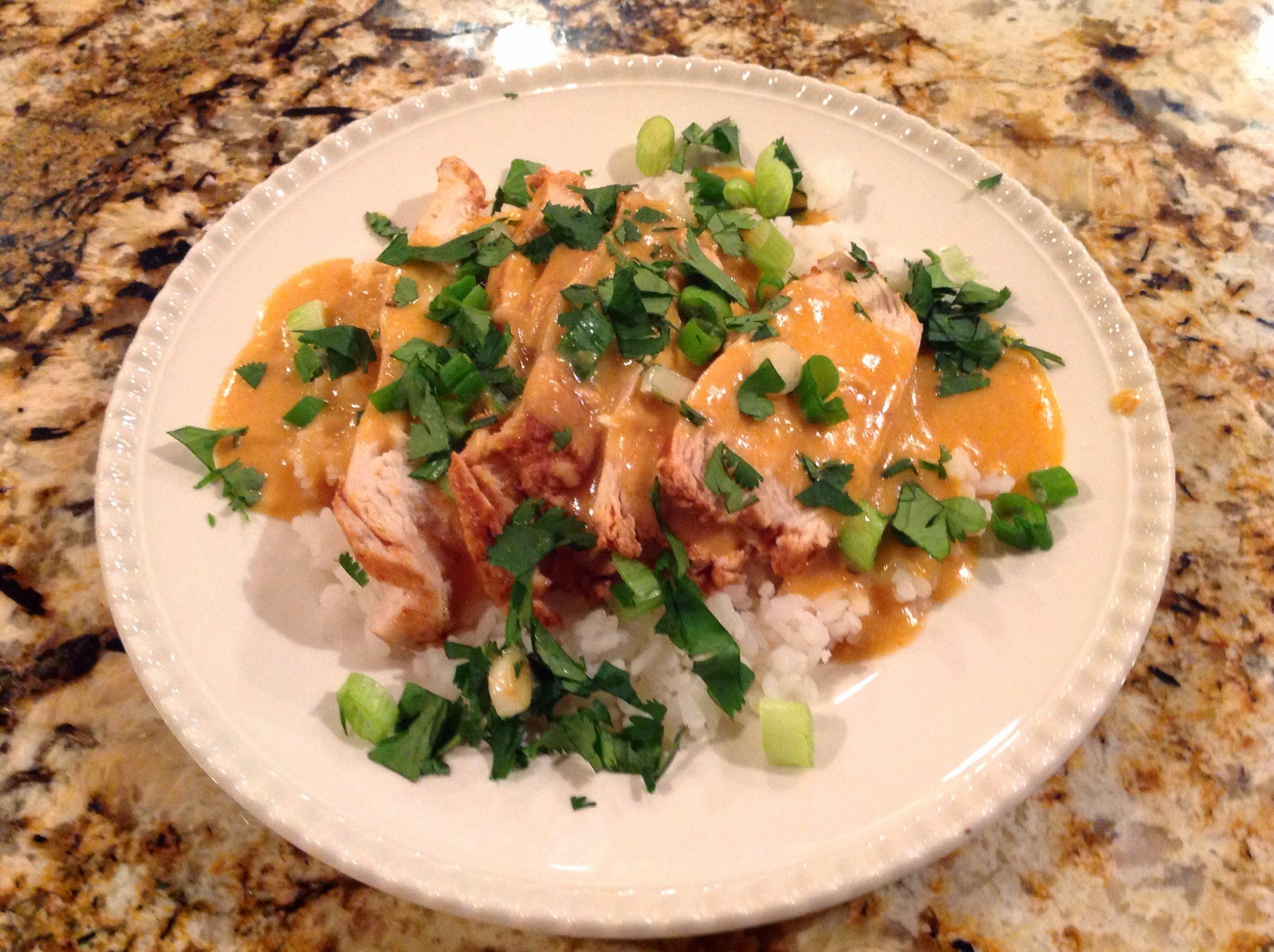 What's Cooking at the Bullmann's Poached Chicken on Rice with Adobo