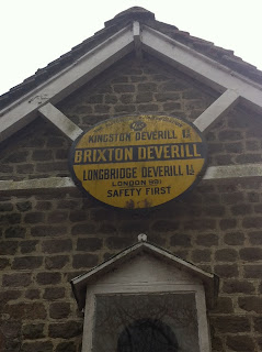 Old AA road sign, Brixton Deverill, Somerset