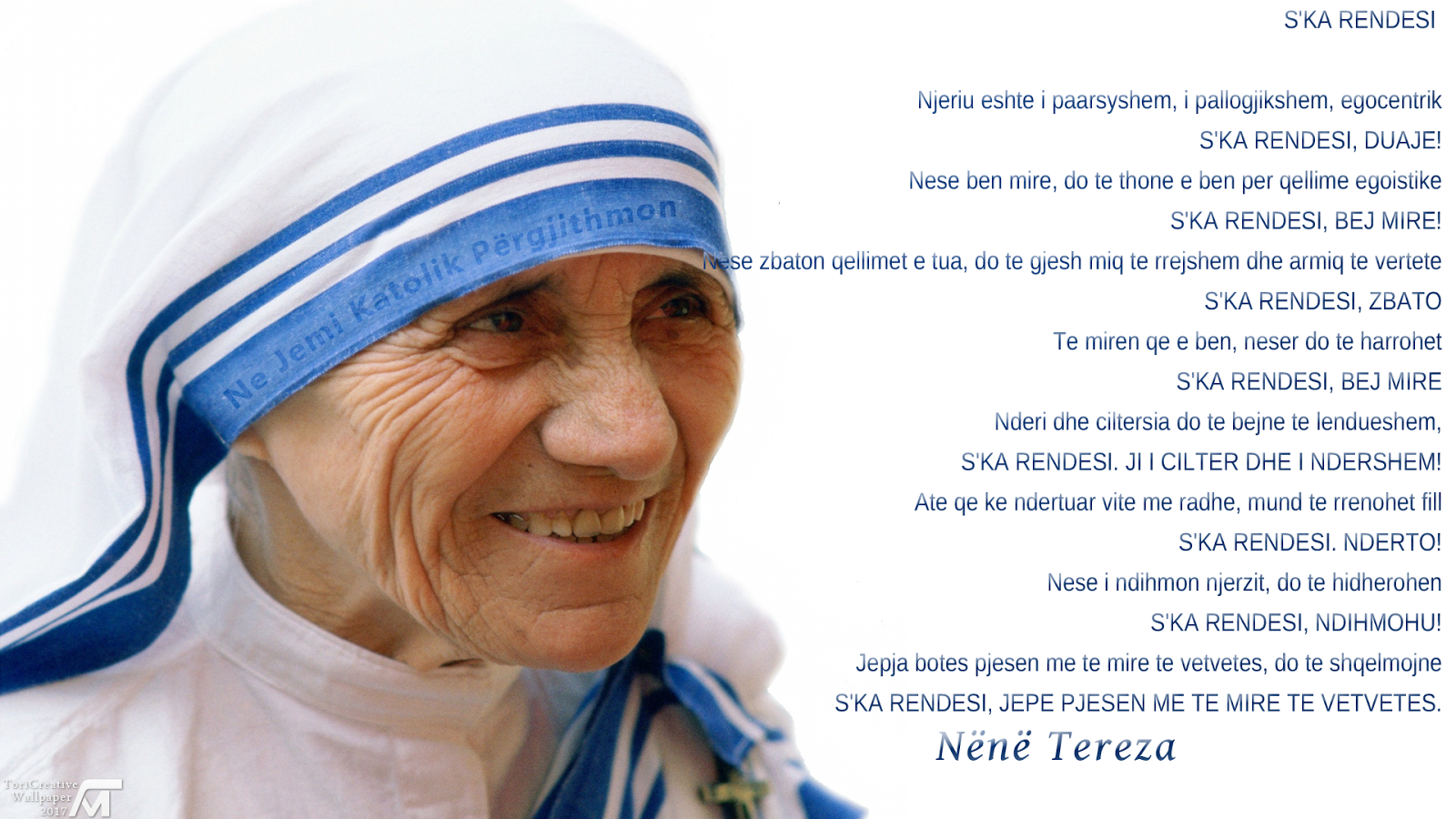 Nënë Tereza s'ka rendesi | Ne Jemi Katolik Përgjithmon