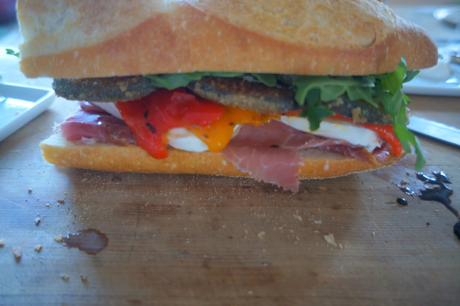 Eggplant & Prosciutto Sandwich