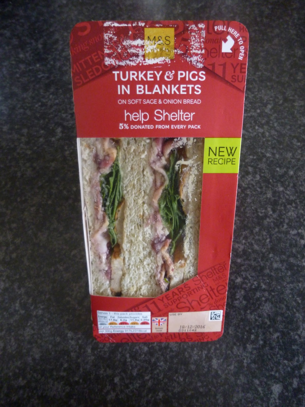 Marks & Spencer Food Reviews M&S Turkey and Pigs in Blankets Sandwiches