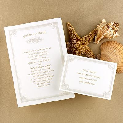 beach wedding invitations samples