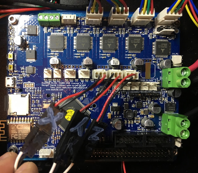Converting a SeeMeCNC Rostock MAX V3 to Duet WiFi ... wire harness connector pigtails 