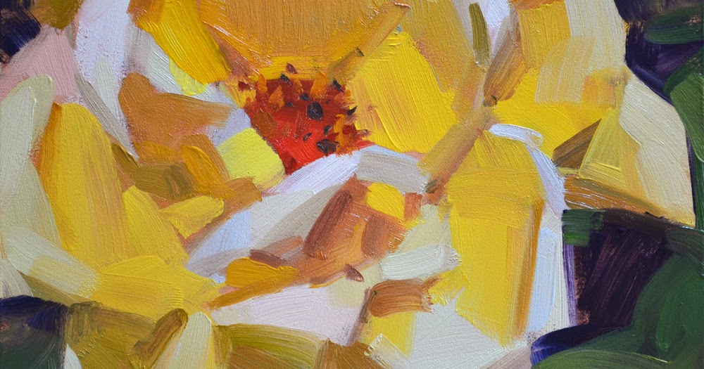 Carol Marine's Painting a Day Dog Eared Rose