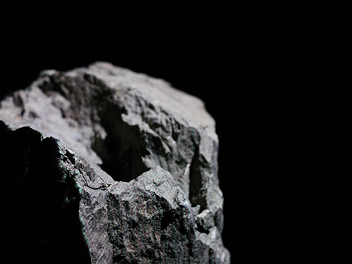 Rock surface with white projected light #1
