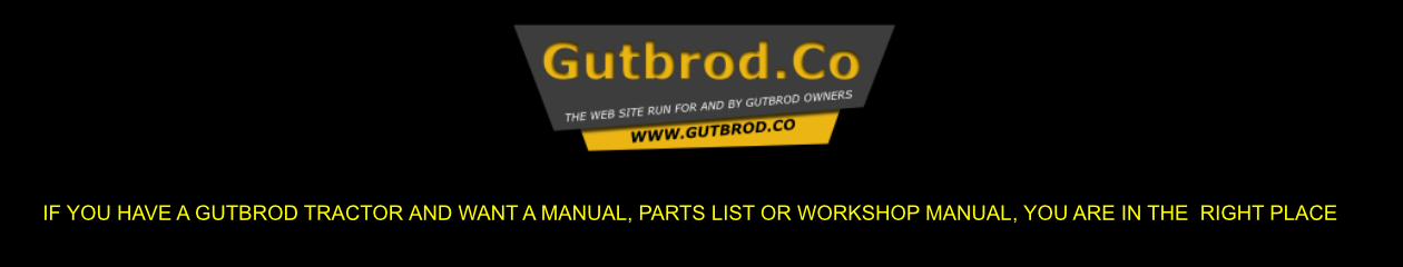 Gutbrod Tractor Manuals