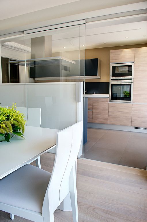 Salon Comedor Cocina5 Jpg 510 768 Decoracion De Cocina Puerta Corredera Cocina Cocina Acristalada
