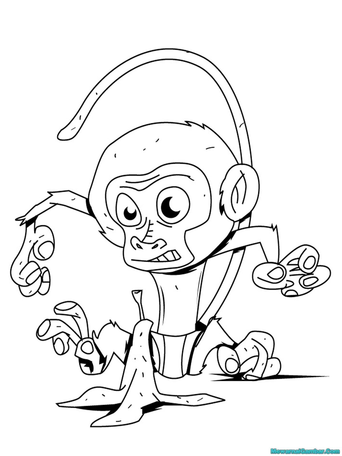 Animasi Kartun Monyet | Gambar Kartun