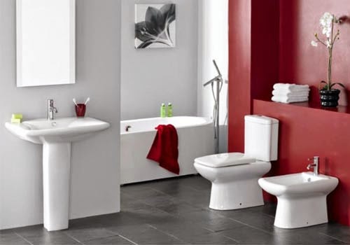 Red Bathroom Decoration