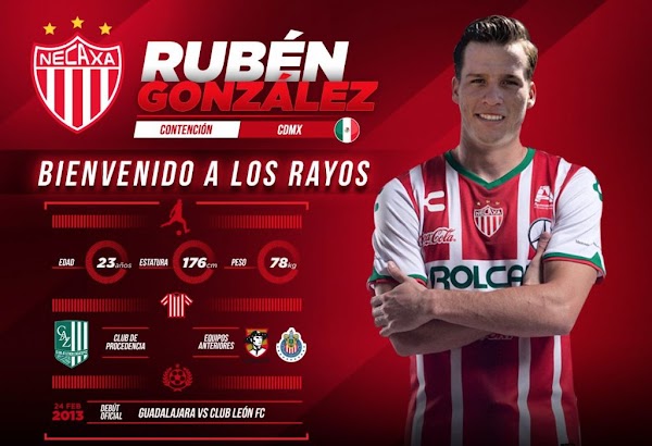 Oficial: El Necaxa firma a Rubén González