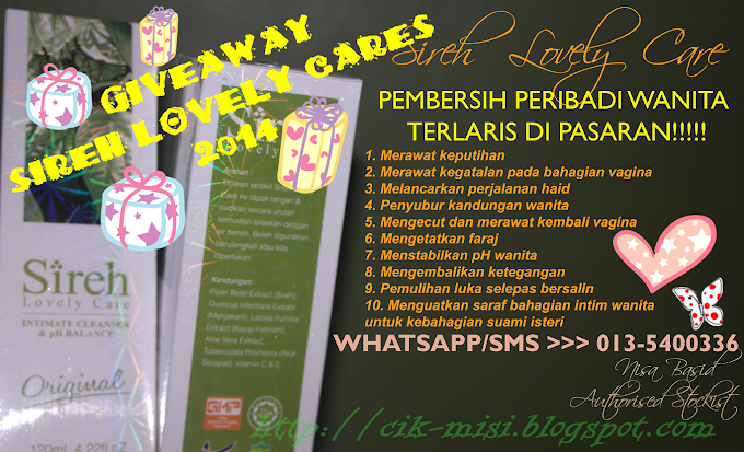 GIVEAWAY SIREH LOVELY CARES 2014