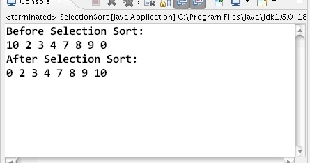 How to sort array elements using Selection Sort algorithm in Java ...