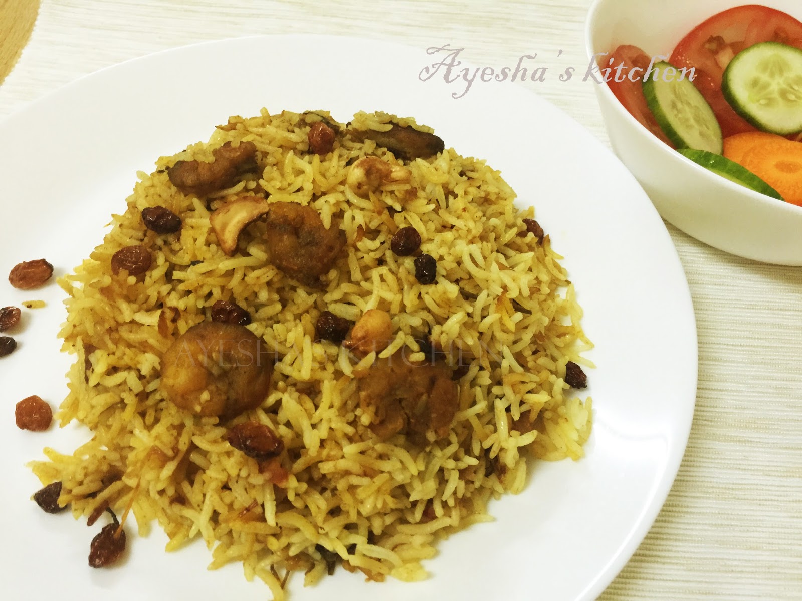 PRAWNS BIRYANI / SHRIMP BIRYANI Kerala chemmeen biryani