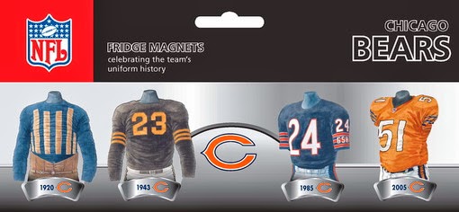 chicago bears uniform history