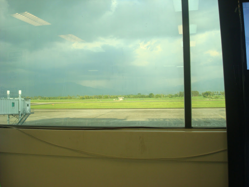 view from the departure area Bacolod-Silay airport