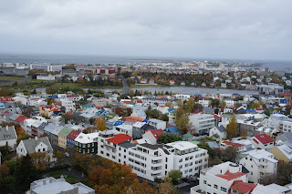 City views from the Hallgrimskirkja observation tower