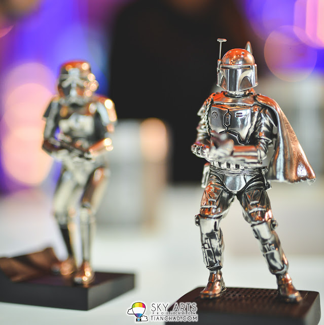 4-inch figurines of Yoda, the Stormtrooper and Boba Fett (MYR 471)