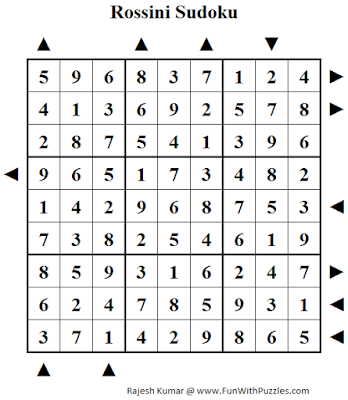 Answer of Rossini Sudoku (Fun With Sudoku #105)