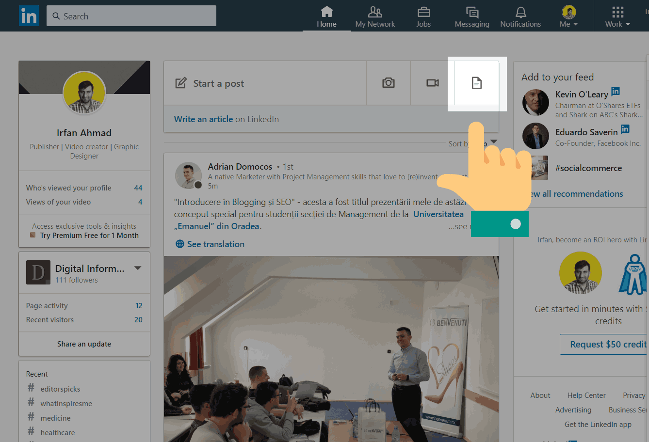 LinkedIn Allowing Its Members to Share Documents and Presentations on Feed Directly