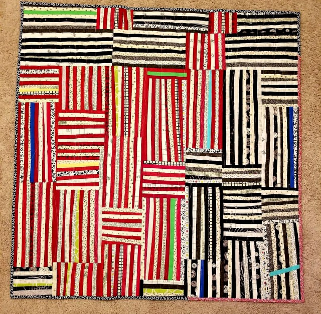 A Quilter's Table: Showing Off Improv Stripes :: Two