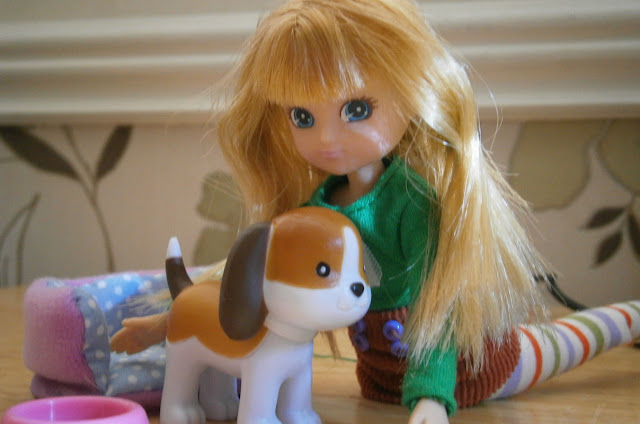 non sexy young girl fashion doll Lottie and biscuit the beagle barbie alternative